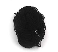 Urhome 3mm rundes Gummiband zum Nähen von DIY Schmuck Kleidung Nähzubehör | elastisches Wäschegummi Gummilitze mit hohe Elastizität | Rundgummi Schnur Schwarz in 5 Meter Länge