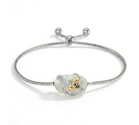 URONE Opal Biene Armband 925er Sterling Silber Gliederarmband Biene Schmuck Geschenk für Frauen