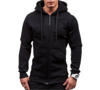 URPIZY Herren Hoodie Zipper 96% Polyester 4% Spandex | Vollreißverschluss, lange Ärmel, regular Passform, ideal für Layering, für vielseitig kombinierbar
