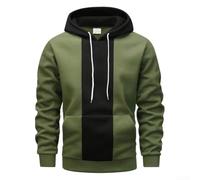 URPIZY Herren Kapuzenpullover Fleece Gefüttert Color Block Sport | Weiches Fleece-Innenfutter, hält warm im Winter, ideal für Sport und Fitness, color block Design