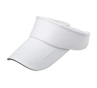 URSING Unisex Flexible Sommer Hüte Sonnenhut Einheitsgröße, Strandhut Headsweats Sonnenschild Sport Golf Tennis Visor Cap Baseballhut Sonnenblende Einfach Hut Kappe Mütze für Männer Frauen (Weiß)
