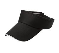 URSING Unisex Flexible Sommer Hüte Sonnenhut Einheitsgröße, Strandhut Headsweats Sonnenschild Sport Golf Tennis Visor Cap Baseballhut Sonnenblende Einfach Hut Kappe Mütze für Männer Frauen (Schwarz)