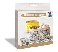 Ursus 74520009 - Kamihimo Paper Strap Hellbraun, robustes Flecht-Band, ca. 15 mm x 15 m, braunes Bastel-Band aus zusammengeklebten Papierschnüren zum Flechten, Basteltrend aus Japan