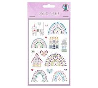 Ursus 7510 00 04 - Crystal Sticker Regenbogen, 17 Aufkleber aus hochwertigen funkelnden Tropfen, ca. 7,5-60 mm, für Scrapbooking, Kartengestaltung und zur Dekoration