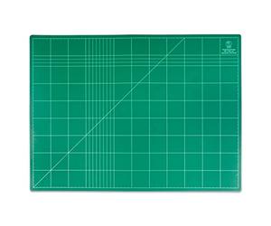 Ursus 8720000 - Schneidunterlage 3 mm, 45 x 60 cm, Bastelunterlage, zum Basteln, Schneiden und Malen grün