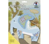 URSUS Sticken Kreuzstich-Bastelset Elefant