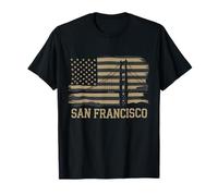 US Flange Golden Gate Bridge San Francisco T-Shirt