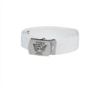 US Navy Hosengürtel Textilgürtel Marine Marinegürtel Baumwolle weiss