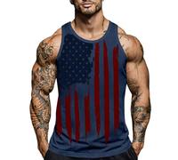 Usa-Jubiläums-Tanktop Mit Klassischem Und Für Und Tank Top Tanktops Männer Achselshirt Herren Tanktop Herren Baumwolle Sleeveless Shirt Sport Tshirt Lässig Uv Shirt Tank Top