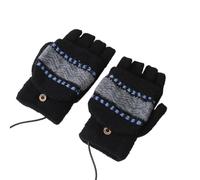USB Fingerless Winter Gloves, Heated Work Gloves, Knitting Typing Gloves, Fingerless Heated Gloves for Sports, USB Winter Gloves for Men, Heated Gloves for Skiing, Warm Gloves for Snowboarding