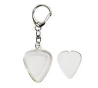 usefulbeauty Guitar Pick Storage Keychain | Transparenter Schlüsselanhänger für Plektren - Aufbewahrungszubehör für Musikinstrumente, Organizer für Gitarristen Männer Frauen Liebhaber und