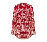 usha Bluse Damen dunkelrot Creme XL