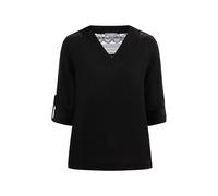 usha Blusenshirt mit Spitze Damen schwarz L