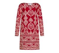 usha Kleid Damen dunkelrot Creme XL