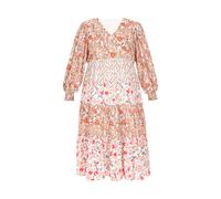 usha Kleid in großen Größen usha PLUS GRÖSSE Frauen Mehrfarbige Aprikose 3XL