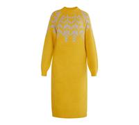 usha Maxi Strickkleid Damen Curry Mehrfarbig L