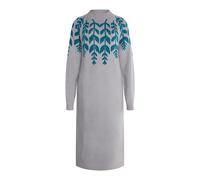 usha Maxi Strickkleid Damen Grau Mehrfarbig L