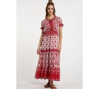Usha Maxikleid mit Allover-Print Damen mehrfarbig, L