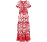 usha Maxikleid mit Allover-Print Damen Rot Mehrfarbig L