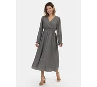 Usha Maxikleid mit Allover-Print Damen schwarz, XL