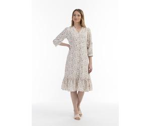 usha Robe midi à imprimé floral L