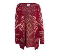 usha Strickcardigan Damen Dunkelrot Gold M/L