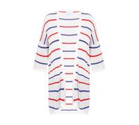 usha Strickjacke Frauen weiß marineblau rot M