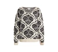 usha Strickpullover Damen Creme Mehrfarbig XS/S