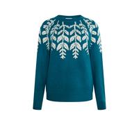 usha Strickpullover Damen Petrol Mehrfarbig L