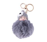 USHOBE Schlüsselanhänger Plüsch Sü?e Anh?nger Keychain Pom Pom Keychain Schlüsselanh?nger Plüsch Schlüsselanh?nger Baby Schlüsselansicht Souvenir für Tasche Telefon Monchichi