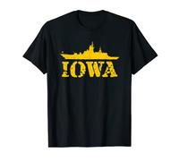 USS Iowa Shirt-Battleship T-Shirts, Graphic Distressed Tee T-Shirt