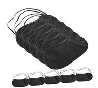 UTHCLO 10 Stück Schlafaugenmasken Aus Leichtem Atmungsaktivem Polyester Vollständiger Lichtschutz Elastisches Band Für Festen Sitz Für Reisen Und Erholung
