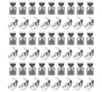 UTHCLO 100 Stück Schnürsenkel Schnallen aus Edelstahl Rostfreie Schnürsenkelclips für Schuhe Kleines Praktisches Schuhzubehör für Alltag und Mobilitätshilfen