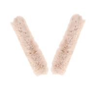 UTHCLO 2 Stück Plüsch Taschengurt Polster mit Reißverschluss Schulterpolster für Umhänge Tragetaschen Komfortable Handtaschenriemen Zubehör für Damen Tasche