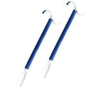 UTHCLO 2 Stück Praktischer Eins Anziehstock und Schuhlöffel für Senioren Ergonomisch Langes Design Leicht und Langlebig als Hilfsmittel zum Anziehen von Schuhen und Kleidung