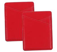 UTHCLO 2 Stück PU Leder Handy Rückseite Kartenhalter Wallet mit Slots für Id und Kreditkarten Ultra und Kompakt für Smartphones Sicherer Schutz gegen Verlust