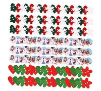 UTHCLO 350 Stück Weihnachts Holzknöpfe Bunt mit Weihnachtsmotiven Selbstgemacht Nähknöpfe aus Langlebigem Holz Leicht und Glatt für Weihnachtsdekoration und Basteln