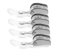 UTHCLO 4 Stück Nähfuß Reißverschluss Robuster Austauschbarer Nähmaschinen pressfuß für Haushalts Industriemaschinen Kompatibel mit Leichten Stoffen für Anfänger und Profis