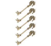 UTHCLO 5 Stück Seepferdchen Schlüsselanhänger Anhänger aus Legierung 20x72mm Kreatives Selbstgemacht Schmuckzubehör für Halskette und Armband Antike Bronze Geschenkidee