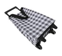 UTHCLO Faltbarer Einkaufstrolley mit Verstellbarem Griff Leichter Robuster Einkaufswagen aus Oxford Praktischer Kleiner Roll einkaufswagen Wiederverwendbare Trolleytasche für