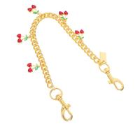 UTHCLO Taschenanhänger Kettenriemen Ersatz aus Legierung Goldener Fruchtanhänger für Handtaschen und Umhängetaschen Freizeit Party Accessoire