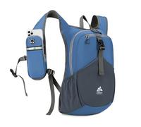 UtiaMiaoGonGo 15L Wanderrucksack Kleiner Damen Herren Leichter Faltbarer Daypack Tagesrucksack Trekkingrucksack für Camping Outdoor Reisen, Dunkelblau