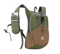 UtiaMiaoGonGo 15L Wanderrucksack Kleiner Damen Herren Leichter Faltbarer Daypack Tagesrucksack Trekkingrucksack für Camping Outdoor Reisen, Grün