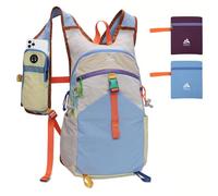 UtiaMiaoGonGo Wanderrucksack Kleiner 15L Leichter Faltbarer Daypack Tagesrucksack für Wandern Reisen Camping Fahrrad Herren Damen, Blau
