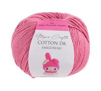 Utopia Crafts Amigurumi Cotton/Acrylic DK Yarn 50g (Pale Pink)