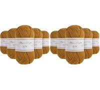 Utopia Crafts JOY DK Knitting Yarn 5x 50g - 100% Acrylic (Sienna) (Packung mit 2)