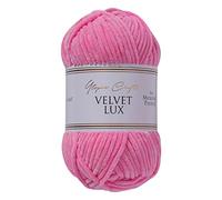 Utopia Crafts Velvet Lux Chenille Super Soft Chunky Yarn for Knitting and Crochet, 100g - 110m (Rusty Orange) (Tulip Pink) (Packung mit 6)