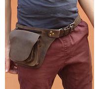 UUK Mittelalterliche PU Leder Gürteltasche Hüfttasche Für Männer Steampunk Retro Crossbody Umhängetaschen Outdoor Sport Verstellbare Gürteltasche Gürteltasche