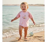 Bade-T-Shirt kurzarm Flower Pink| Little Dutch - 86/92