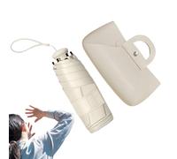 UV-Schutz-Regenschirm, kompakter faltbarer Regenschirm, UV-Block, Outdoor-Sonnenschirm für Feiern, Sport, Wettbewerbe, Outdoor-Aktivitäten, Camping, beige, Refer to description